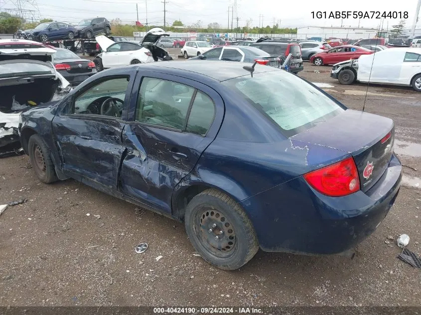 2010 Chevrolet Cobalt Ls VIN: 1G1AB5F59A7244018 Lot: 40424190