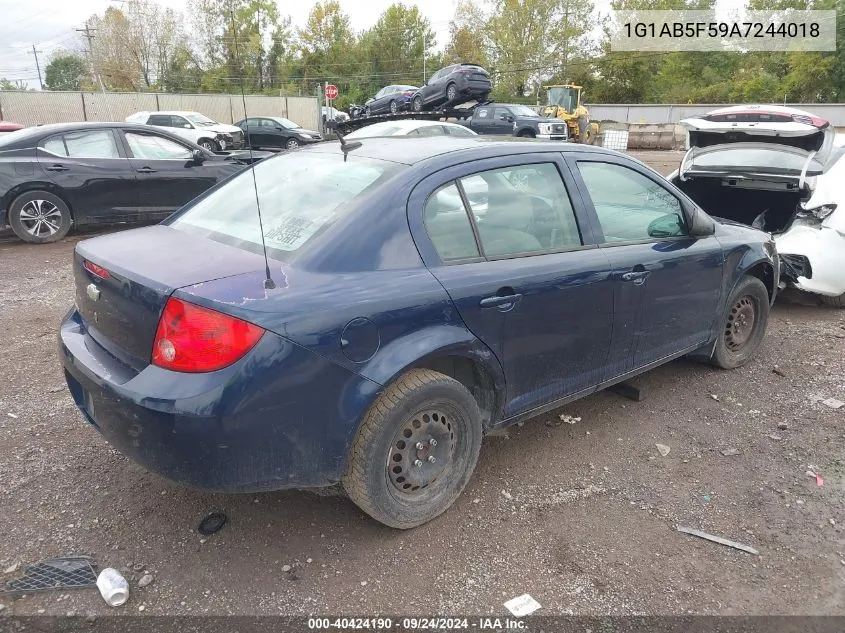 2010 Chevrolet Cobalt Ls VIN: 1G1AB5F59A7244018 Lot: 40424190