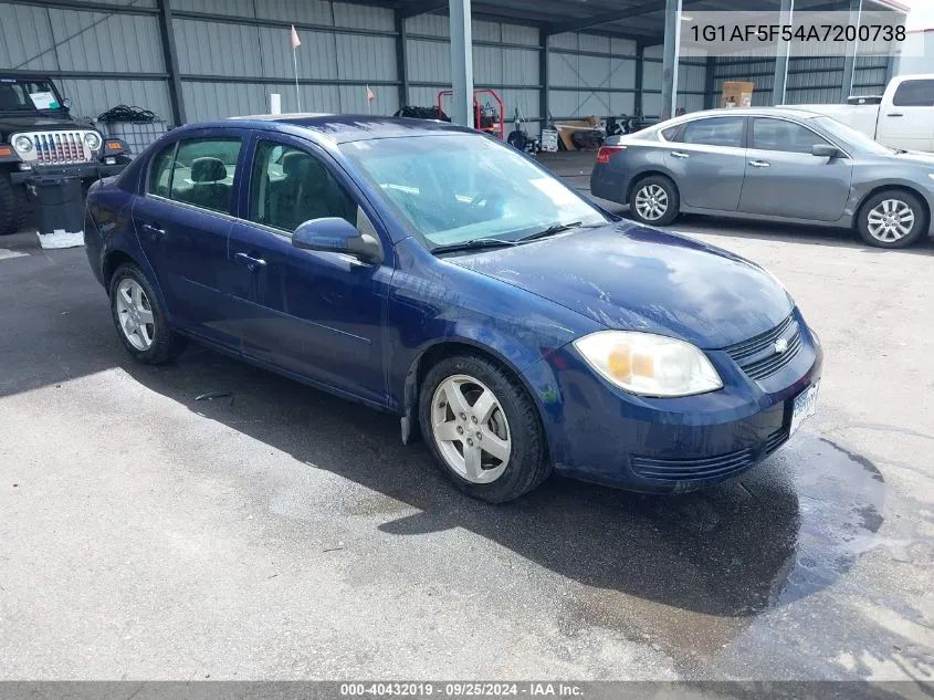 2010 Chevrolet Cobalt Lt VIN: 1G1AF5F54A7200738 Lot: 40432019