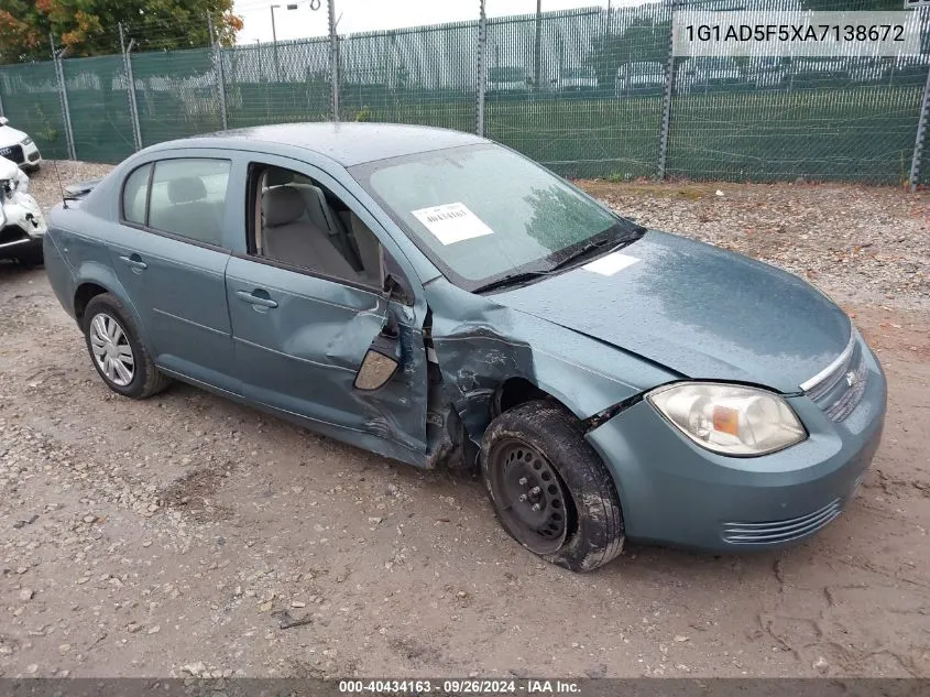 2010 Chevrolet Cobalt 1Lt VIN: 1G1AD5F5XA7138672 Lot: 40434163