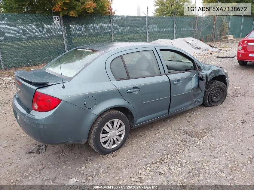 1G1AD5F5XA7138672 2010 Chevrolet Cobalt 1Lt