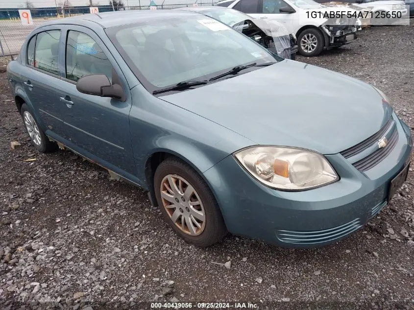 1G1AB5F54A7125650 2010 Chevrolet Cobalt Ls