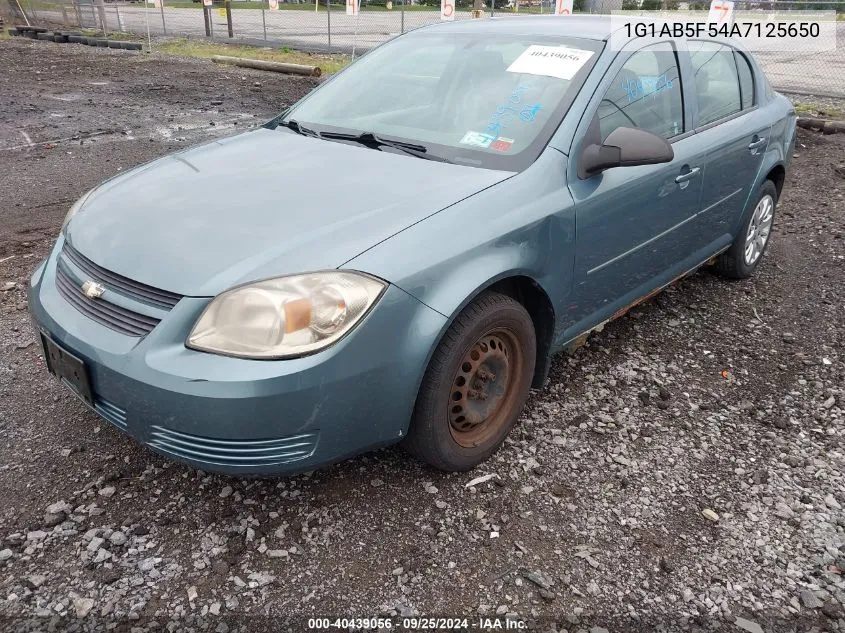 2010 Chevrolet Cobalt Ls VIN: 1G1AB5F54A7125650 Lot: 40439056