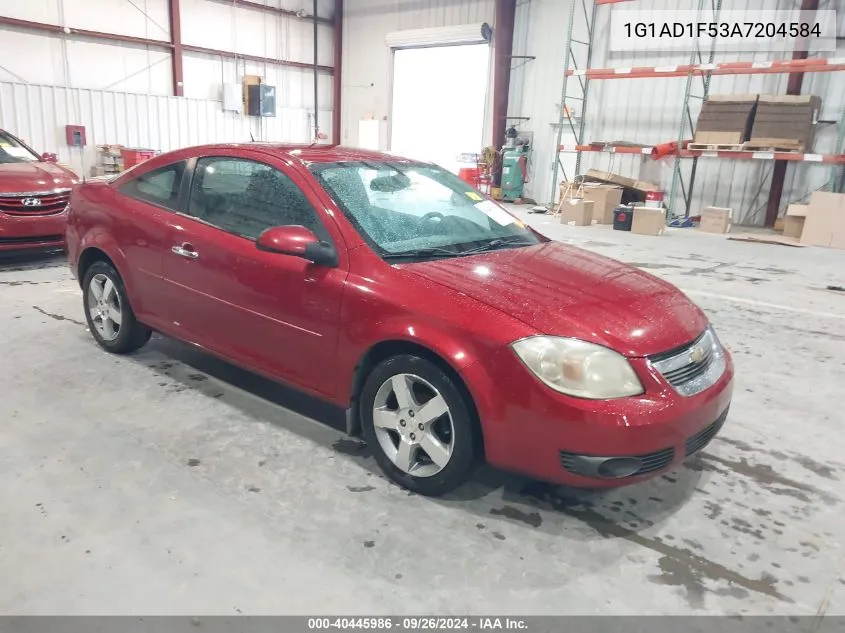 2010 Chevrolet Cobalt Lt VIN: 1G1AD1F53A7204584 Lot: 40445986