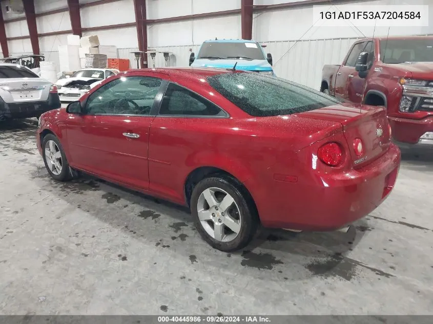 2010 Chevrolet Cobalt Lt VIN: 1G1AD1F53A7204584 Lot: 40445986