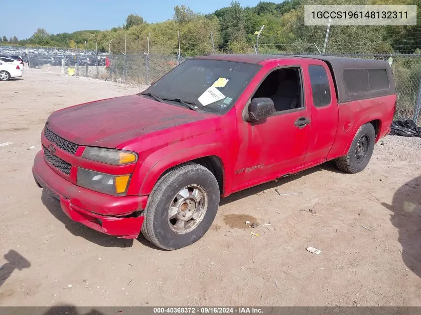 1GCCS196148132311 2004 Chevrolet Colorado Ls