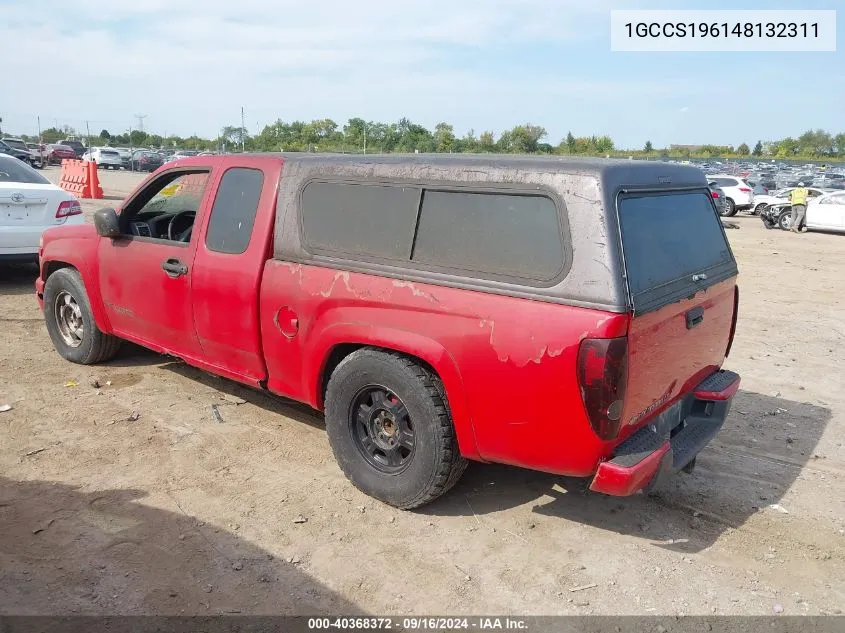 1GCCS196148132311 2004 Chevrolet Colorado Ls