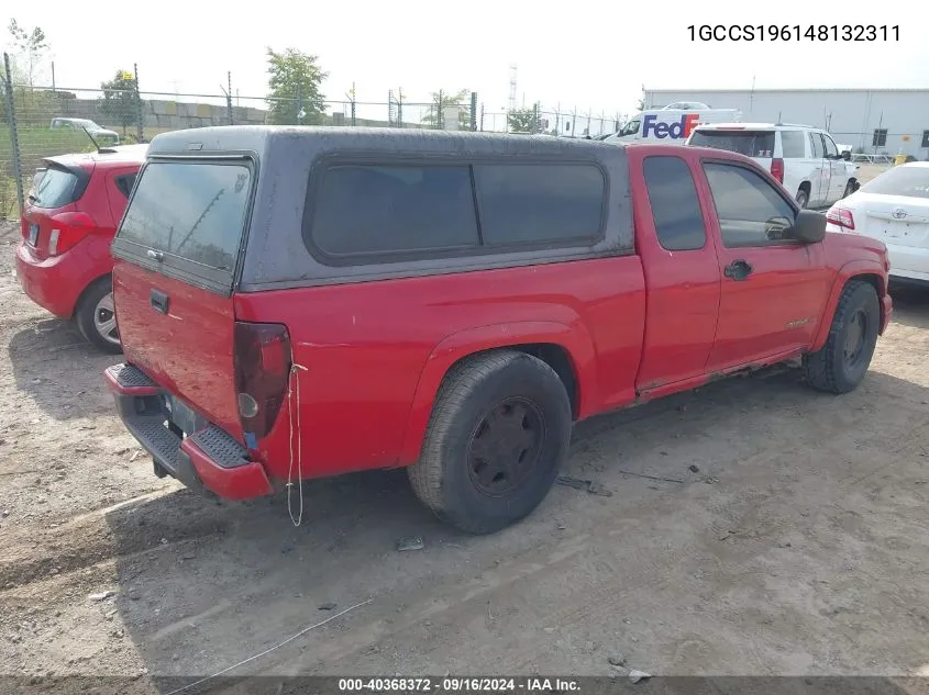 1GCCS196148132311 2004 Chevrolet Colorado Ls