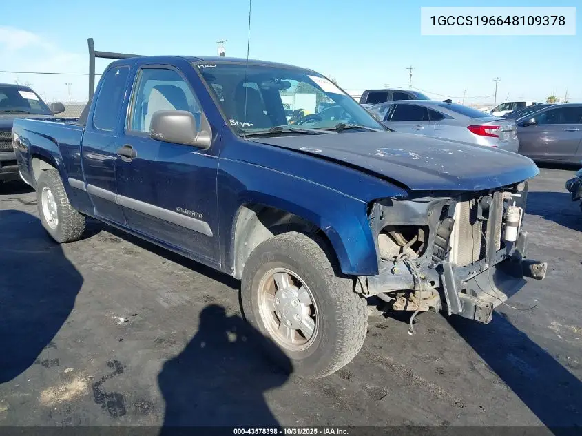 1GCCS196648109378 2004 Chevrolet Colorado