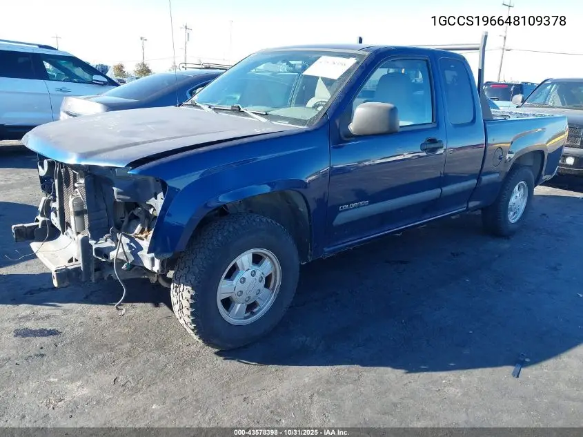 1GCCS196648109378 2004 Chevrolet Colorado