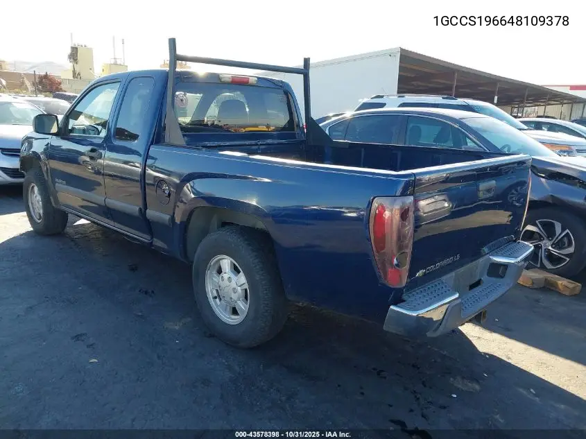 1GCCS196648109378 2004 Chevrolet Colorado