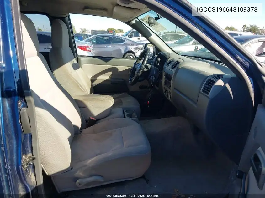 1GCCS196648109378 2004 Chevrolet Colorado