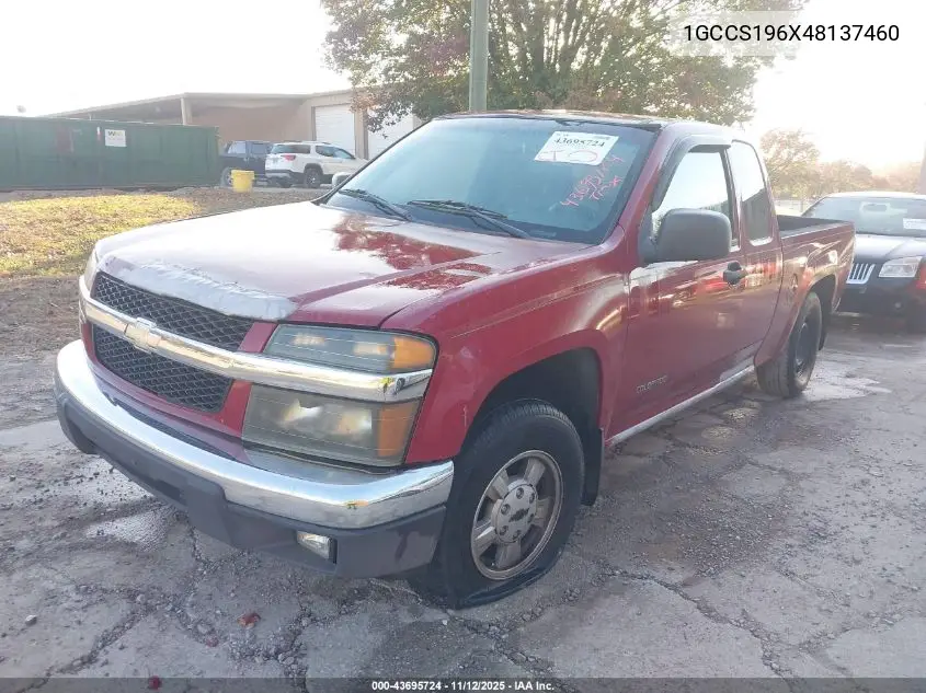 1GCCS196X48137460 2004 Chevrolet Colorado Ls