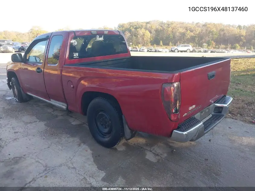 1GCCS196X48137460 2004 Chevrolet Colorado Ls
