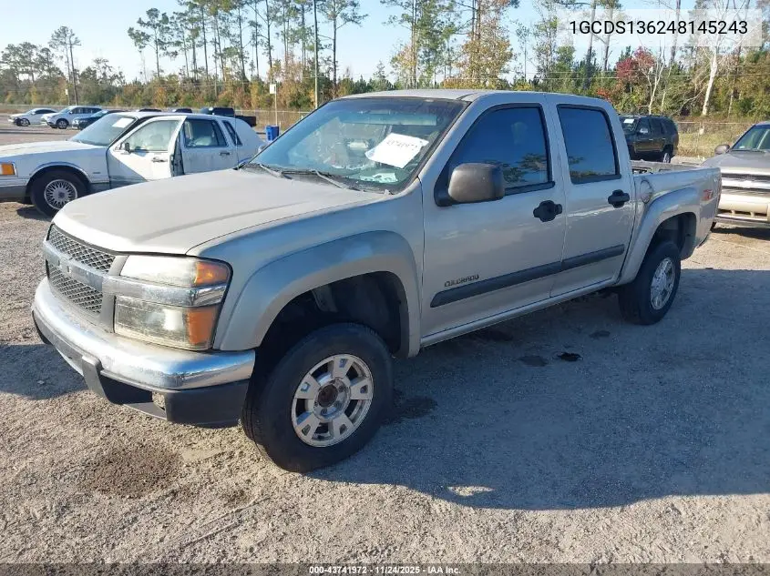 1GCDS136248145243 2004 Chevrolet Colorado Ls