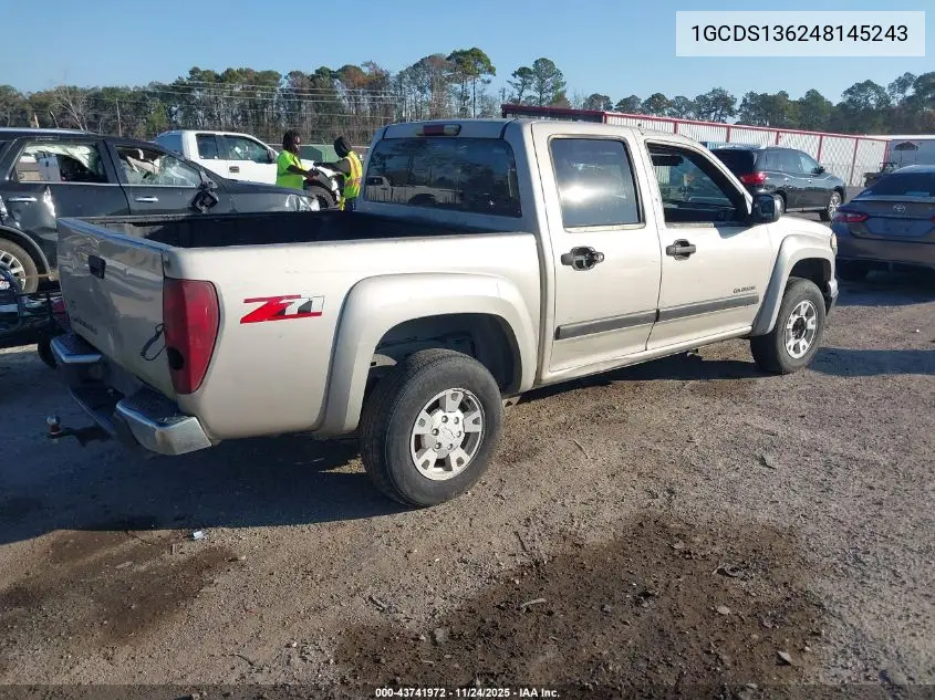 1GCDS136248145243 2004 Chevrolet Colorado Ls