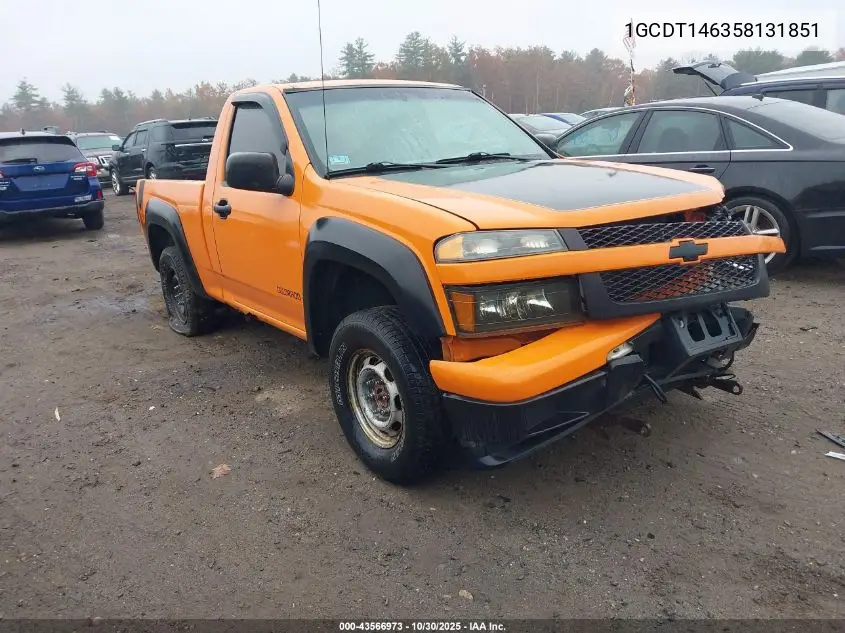 1GCDT146358131851 2005 Chevrolet Colorado
