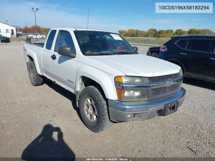1GCDS196X58183294 2005 Chevrolet Colorado Ls