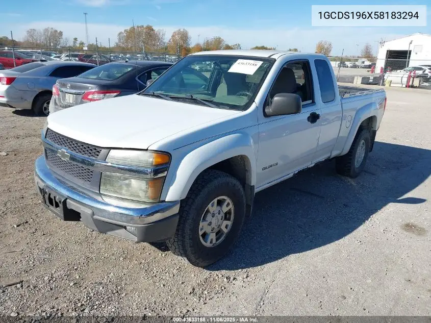 1GCDS196X58183294 2005 Chevrolet Colorado Ls
