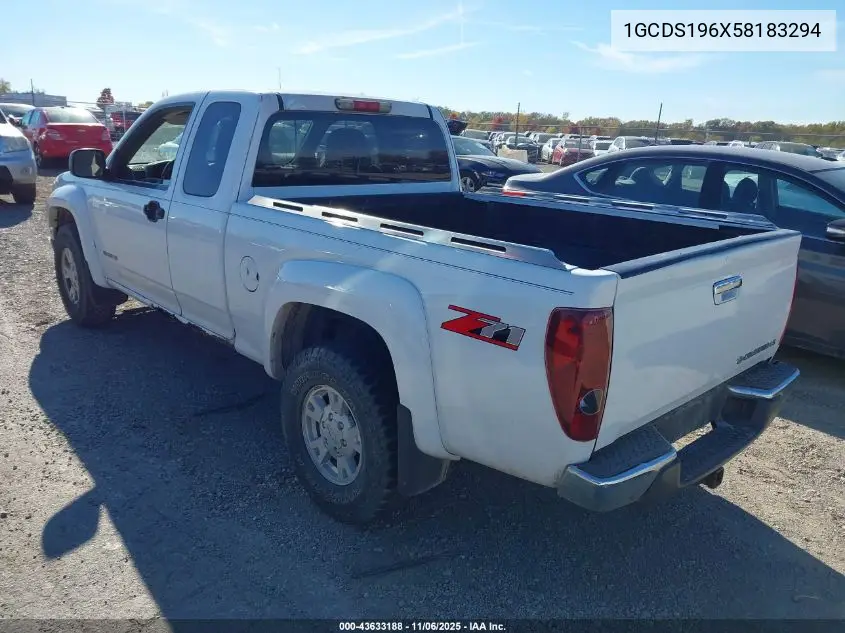 1GCDS196X58183294 2005 Chevrolet Colorado Ls