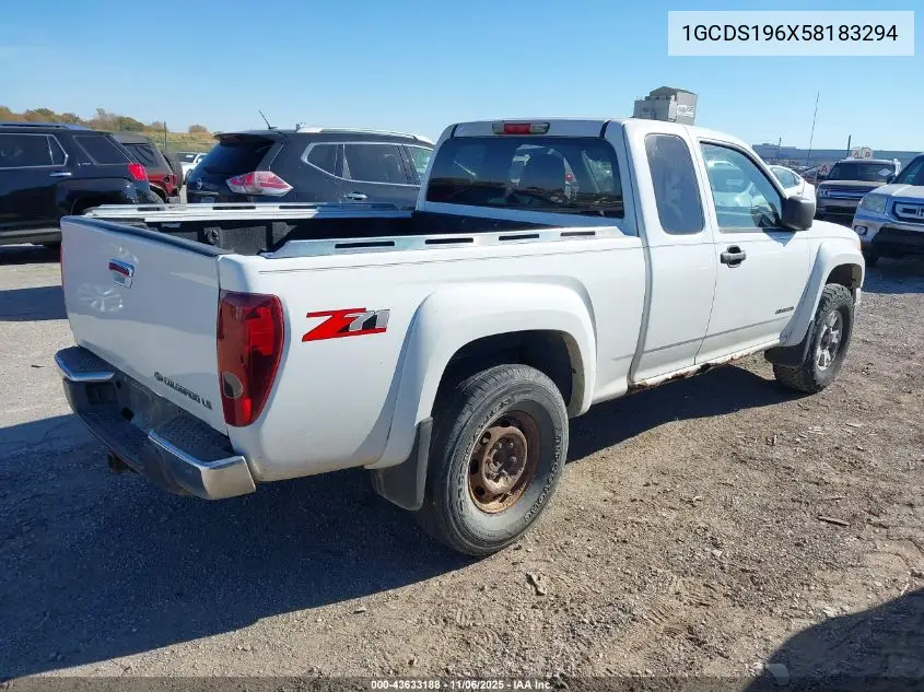 1GCDS196X58183294 2005 Chevrolet Colorado Ls