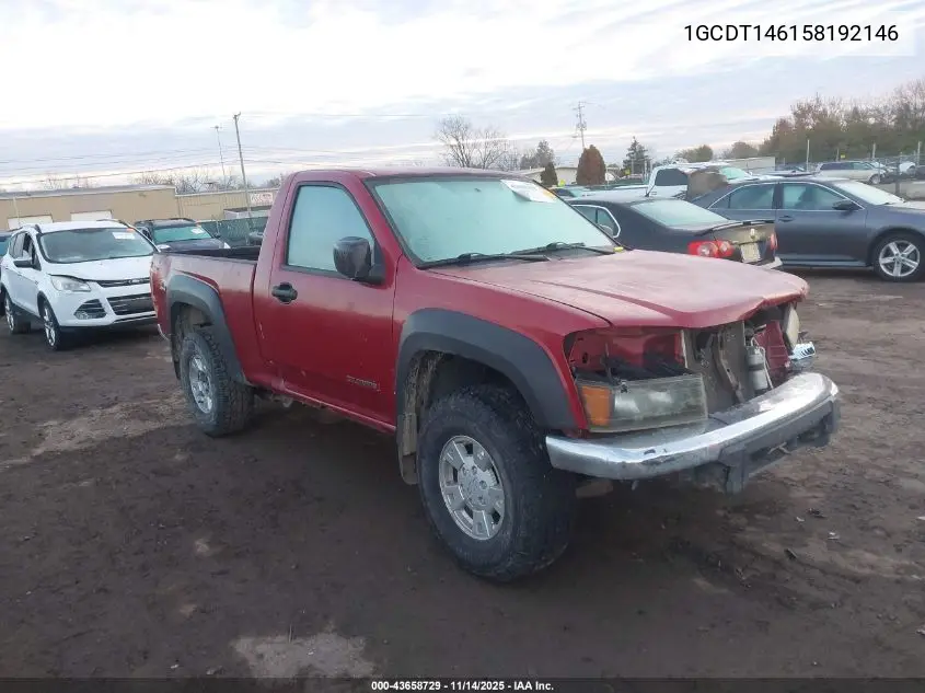 1GCDT146158192146 2005 Chevrolet Colorado Ls