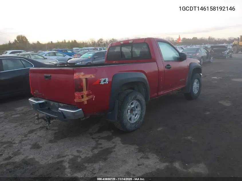 1GCDT146158192146 2005 Chevrolet Colorado Ls