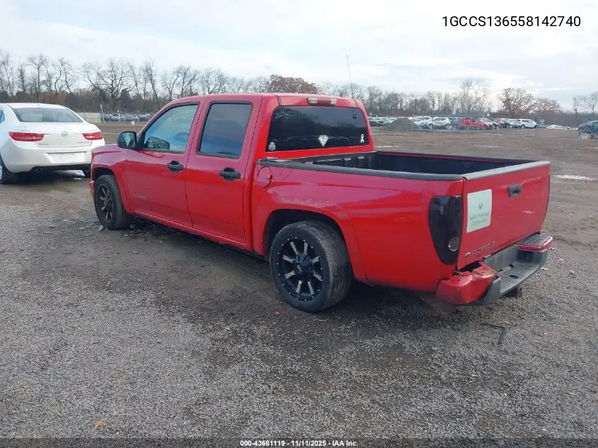 1GCCS136558142740 2005 Chevrolet Colorado Ls