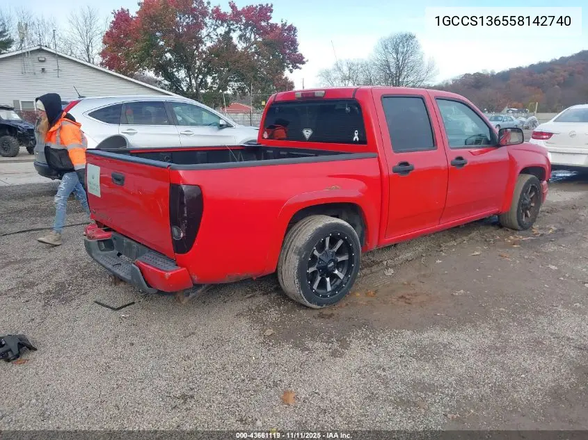 1GCCS136558142740 2005 Chevrolet Colorado Ls