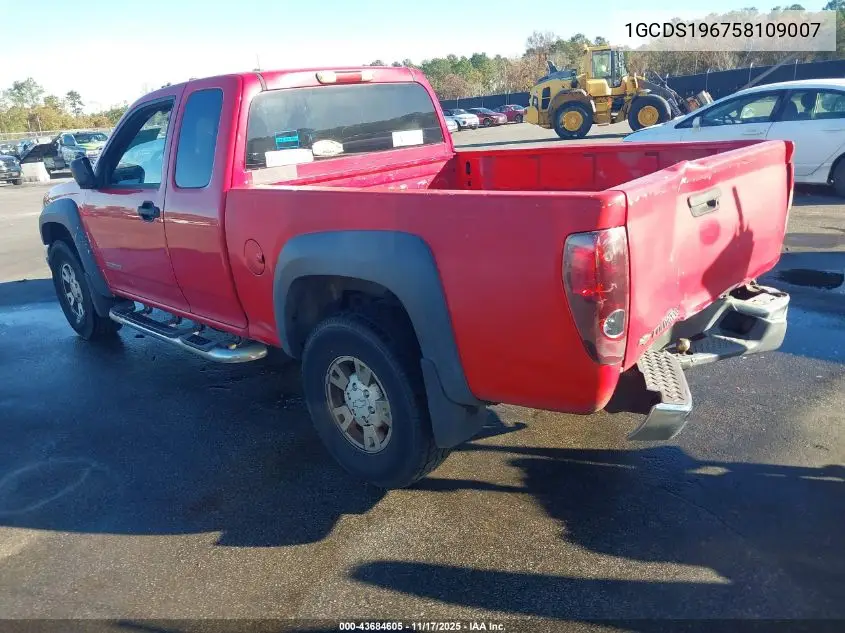 1GCDS196758109007 2005 Chevrolet Colorado Ls