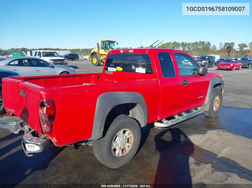 1GCDS196758109007 2005 Chevrolet Colorado Ls