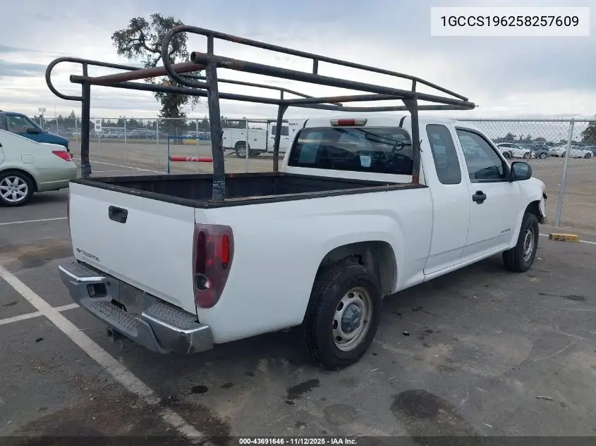 1GCCS196258257609 2005 Chevrolet Colorado