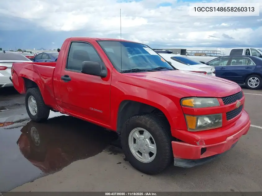 1GCCS148658260313 2005 Chevrolet Colorado