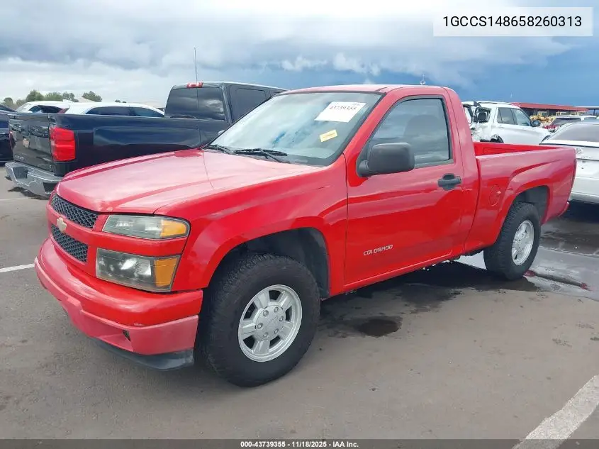 1GCCS148658260313 2005 Chevrolet Colorado