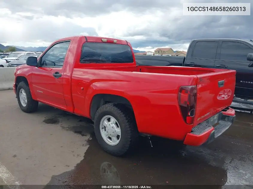 1GCCS148658260313 2005 Chevrolet Colorado