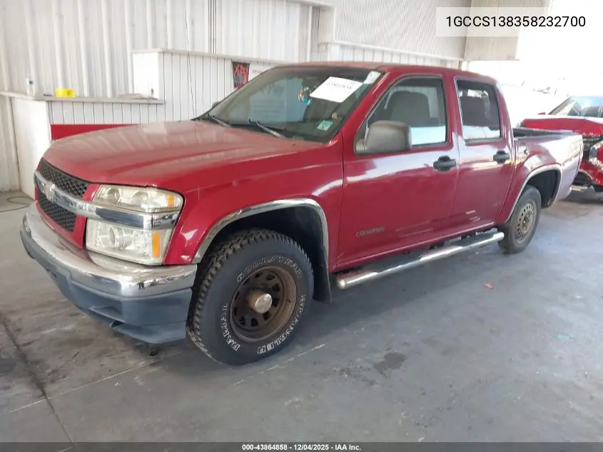 1GCCS138358232700 2005 Chevrolet Colorado Ls