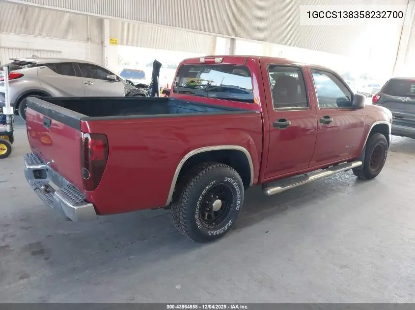 1GCCS138358232700 2005 Chevrolet Colorado Ls