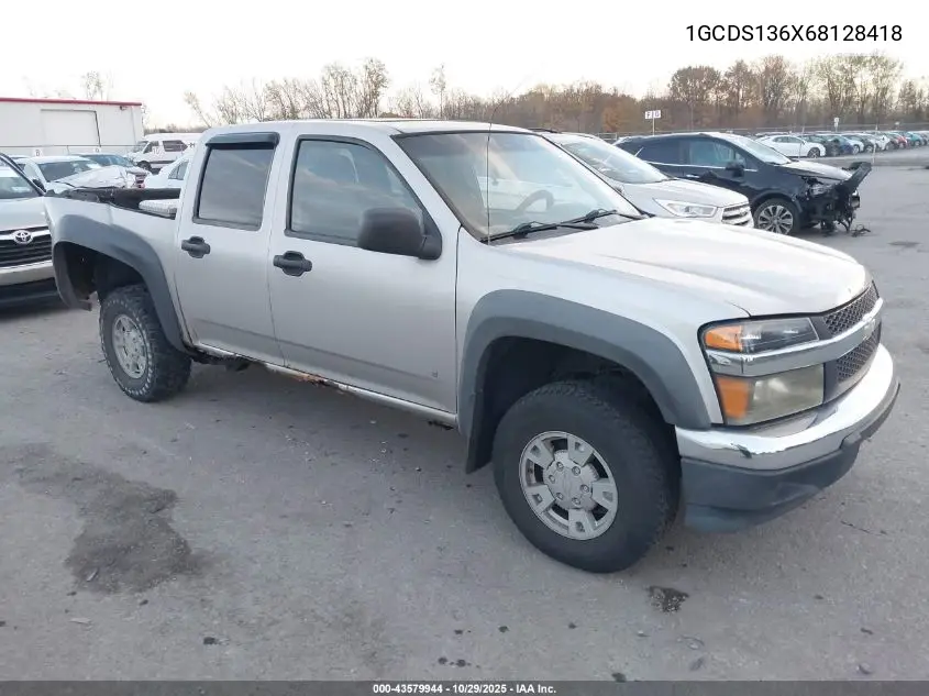 1GCDS136X68128418 2006 Chevrolet Colorado Lt