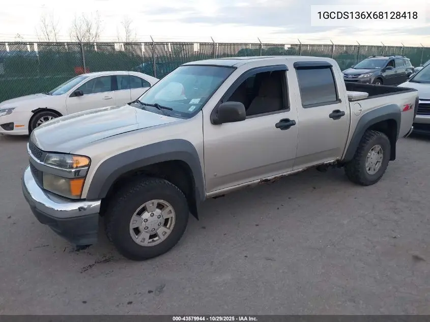 1GCDS136X68128418 2006 Chevrolet Colorado Lt