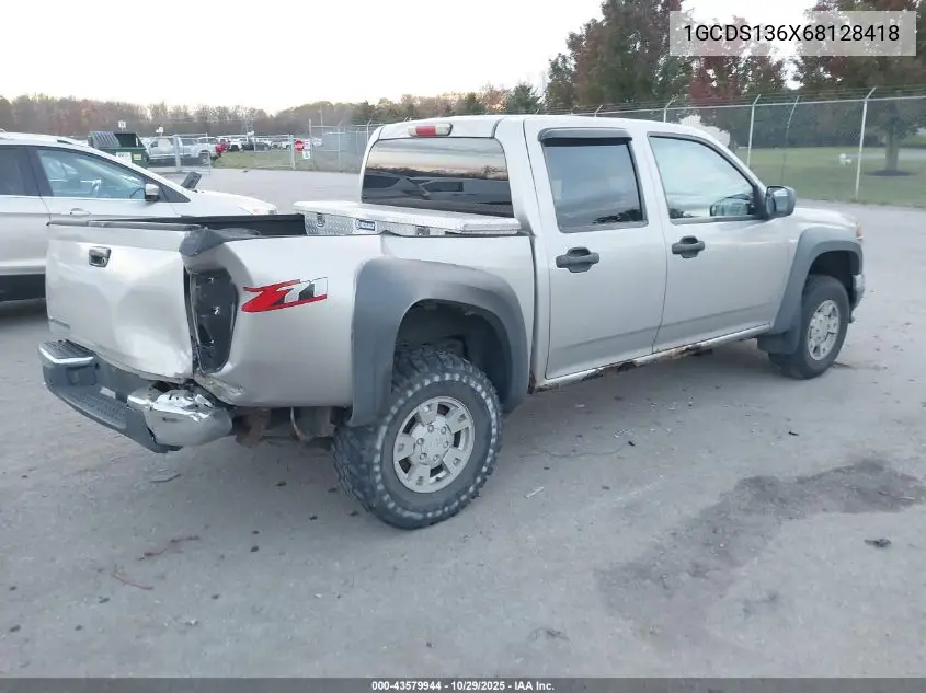 1GCDS136X68128418 2006 Chevrolet Colorado Lt