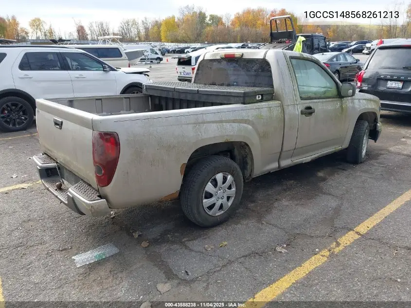 1GCCS148568261213 2006 Chevrolet Colorado Work Truck