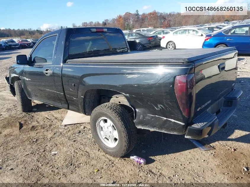 1GCCS148668260135 2006 Chevrolet Colorado Ls