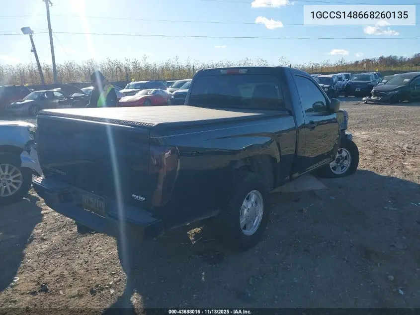 1GCCS148668260135 2006 Chevrolet Colorado Ls