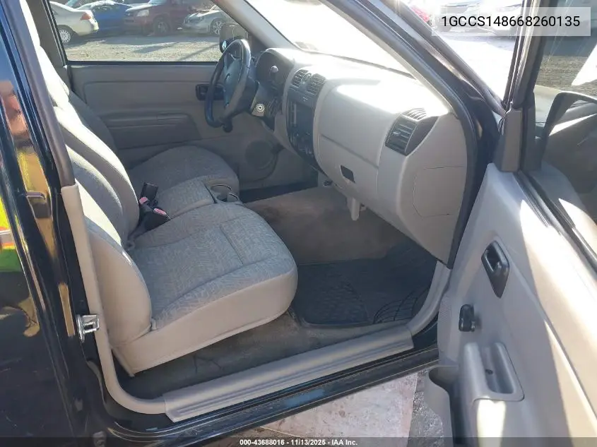1GCCS148668260135 2006 Chevrolet Colorado Ls