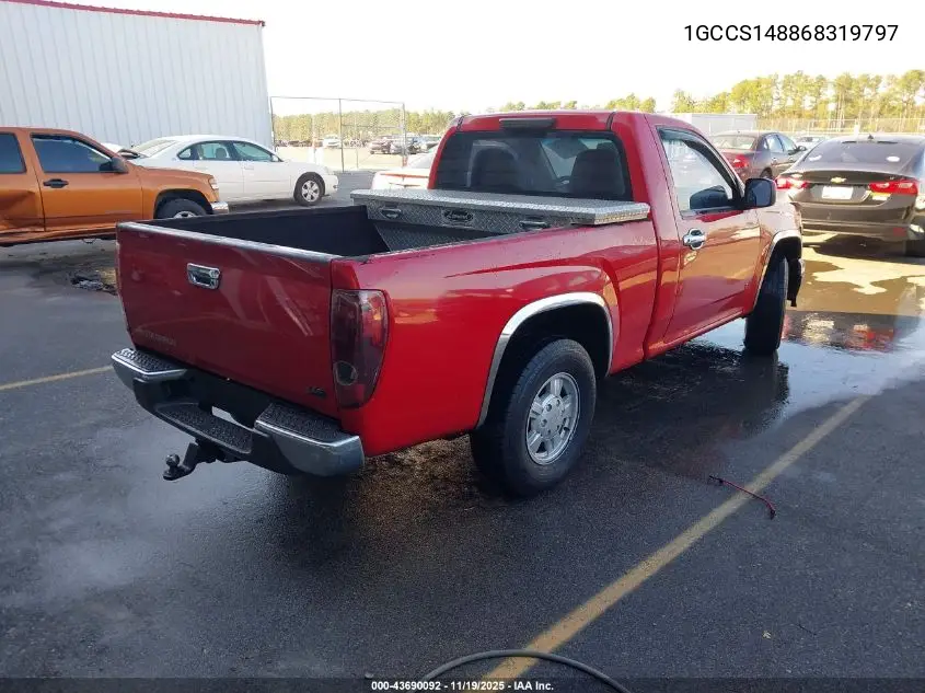 1GCCS148868319797 2006 Chevrolet Colorado Ls