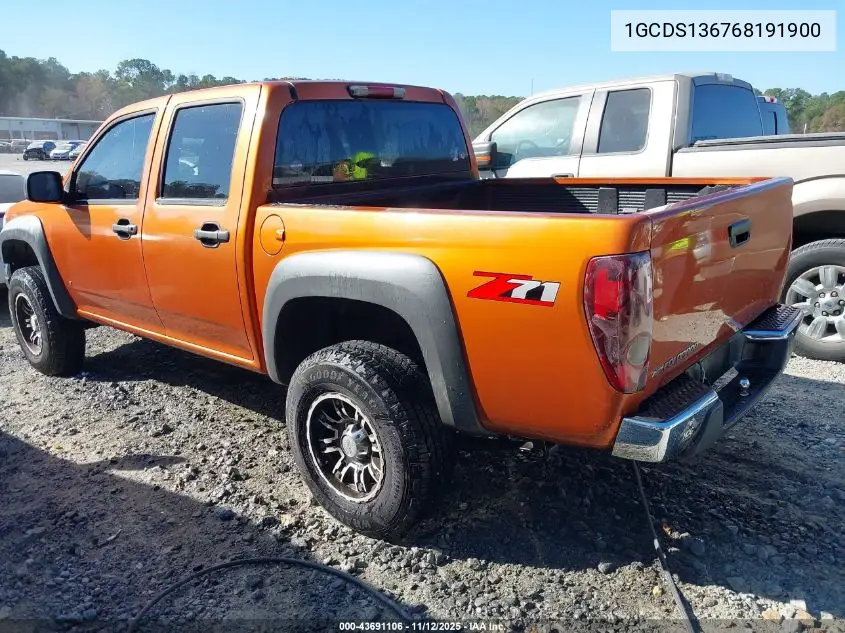 1GCDS136768191900 2006 Chevrolet Colorado Lt
