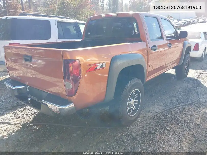 1GCDS136768191900 2006 Chevrolet Colorado Lt