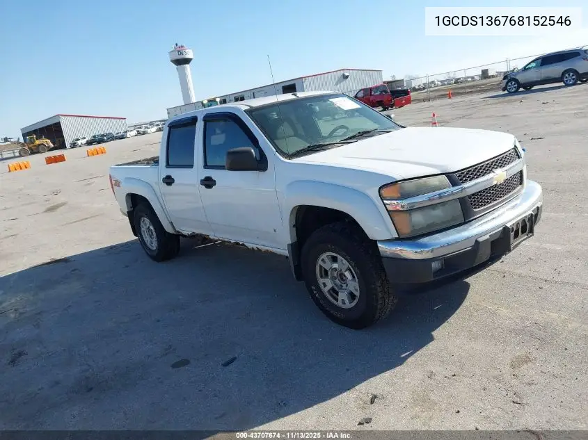 1GCDS136768152546 2006 Chevrolet Colorado Lt