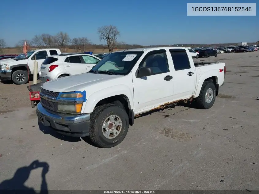 1GCDS136768152546 2006 Chevrolet Colorado Lt