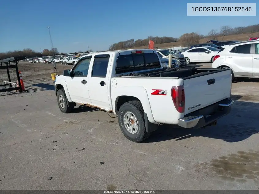 1GCDS136768152546 2006 Chevrolet Colorado Lt